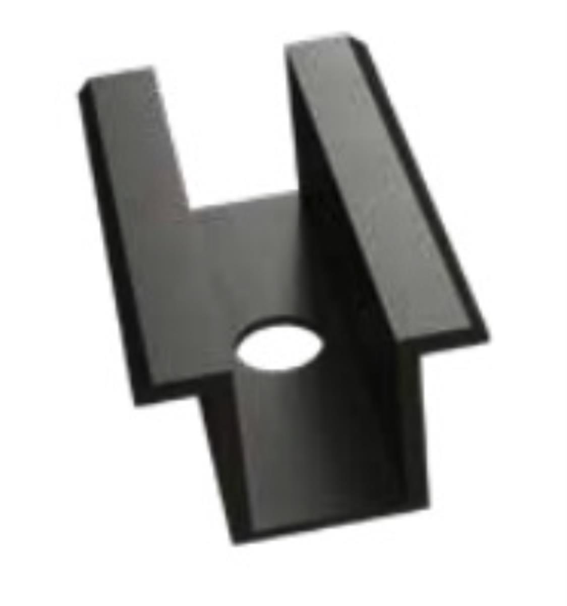 Middenklem zwart 30-40mm voor frame op plat dak